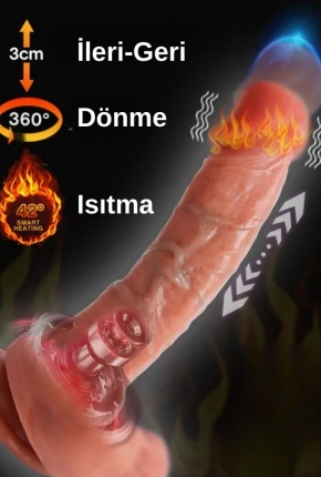 Ultra Realistik Istma leri Geri ve Dnme Fonksiyonlu Gereki Vibratr